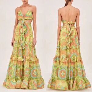 slim fit dress slacks Alexis // Strapless Floral Dress – VSP Consignment main image 0